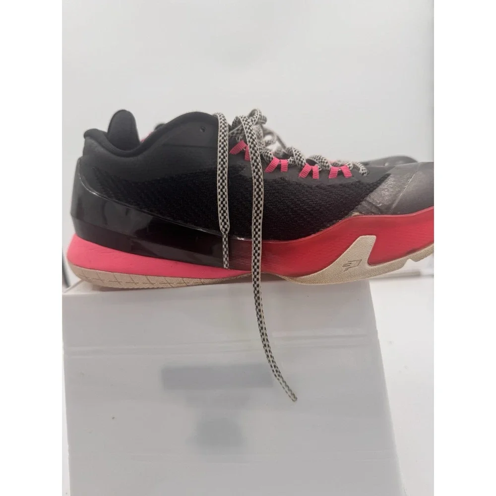 Nike Air Jordan CP3.VIII Girls Size 7Y Black Pink Basketball Shoes Sneakers